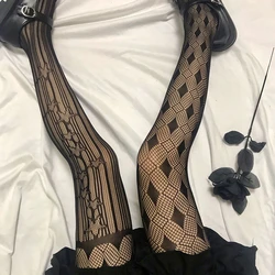 Lolita meias harajuku estilo fishnet collants diferentes padrão clube usar festa meia-calça sexy roupa interior cosplay traje gótico