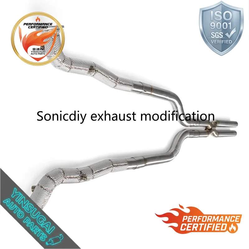 Cuski High Performance Downpipe Exhaust For Maserati GranTurismo GT 4.2/4.7 2008-2023 Racing Performance Modification Wholesale