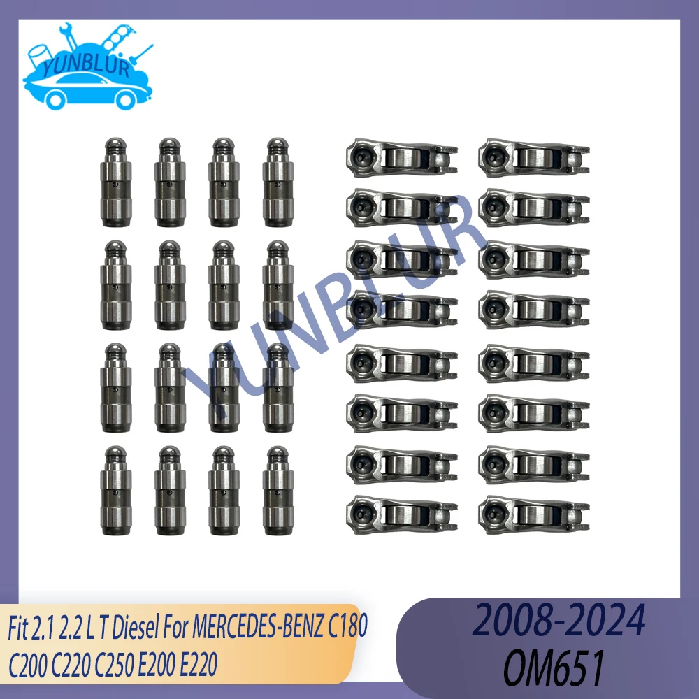 OM651 Engine Part Valve Lifter / Rocker Arm Kit Fit 2.1 2.2 L T Diesel For 08-24 MERCEDES-BENZ C220 C250 E200 E220 C180 C200