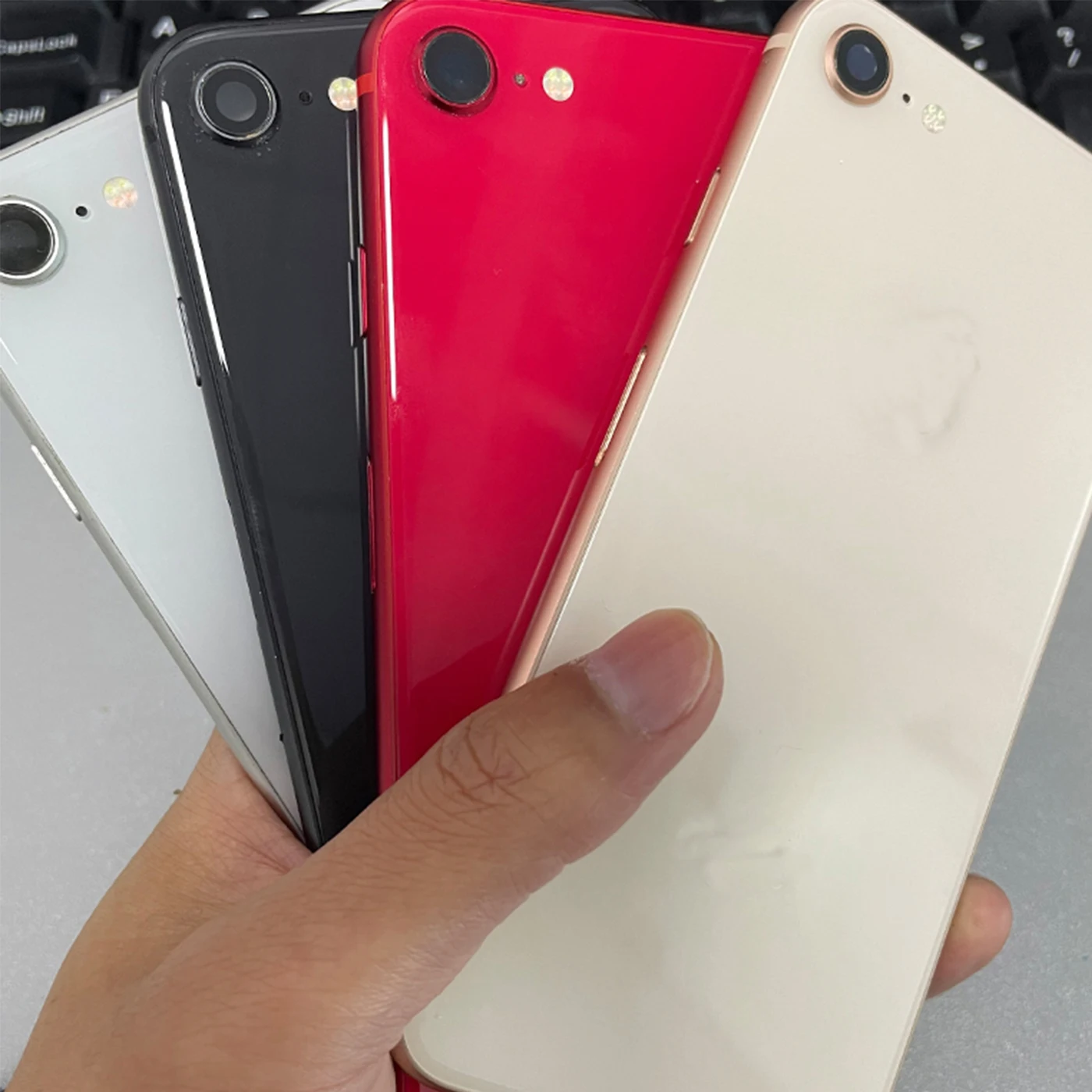 95% New Back Housing full assembly for iPhone SE 2020/2022 Cover Chassis With Flex Cable Glass iphone 8 Frame Parts Replacement