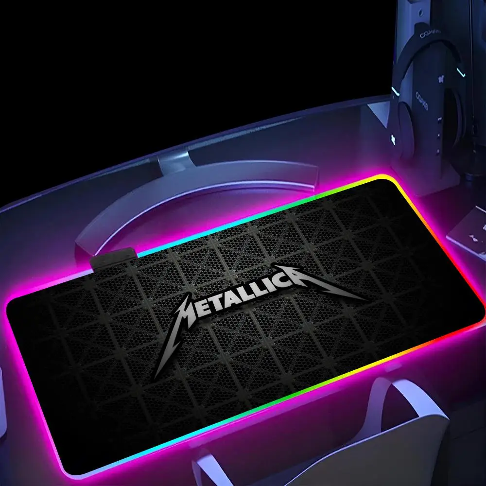 m metalicos mouse pad rgb pc tapetes de mouse brilhantes led 80x40cm borracha gaming computer mausepad 01