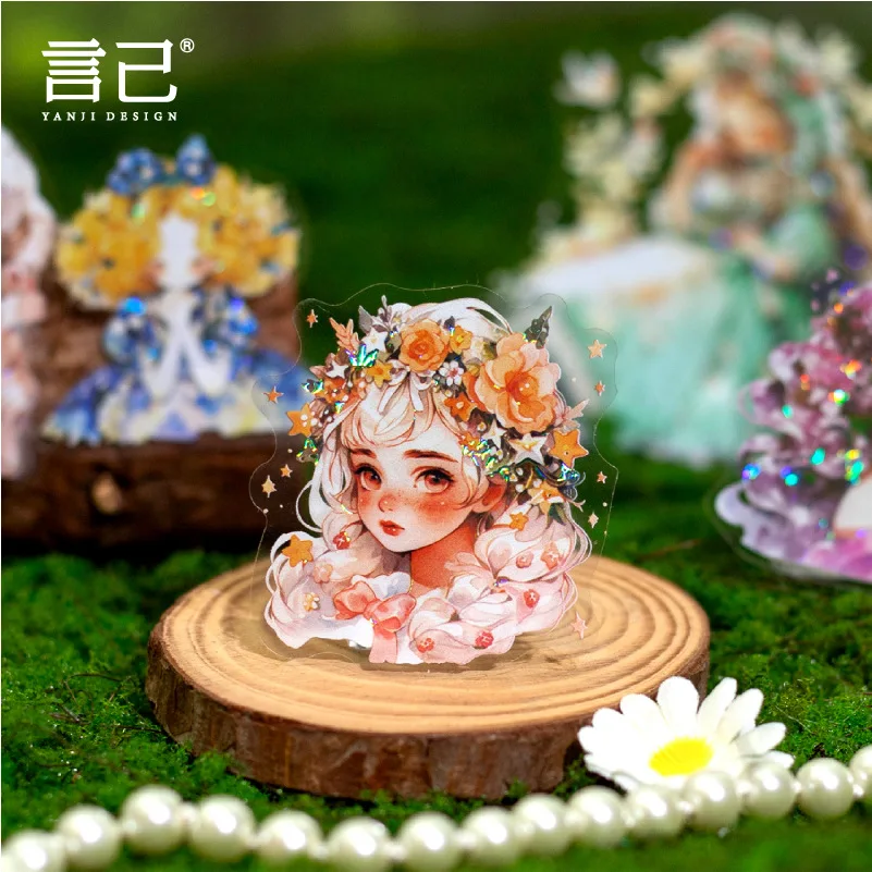 10pcs/1lot kawaii Stationery Sticker little princess junk journal Decorative Scrapbooking DIY Craft Sticker