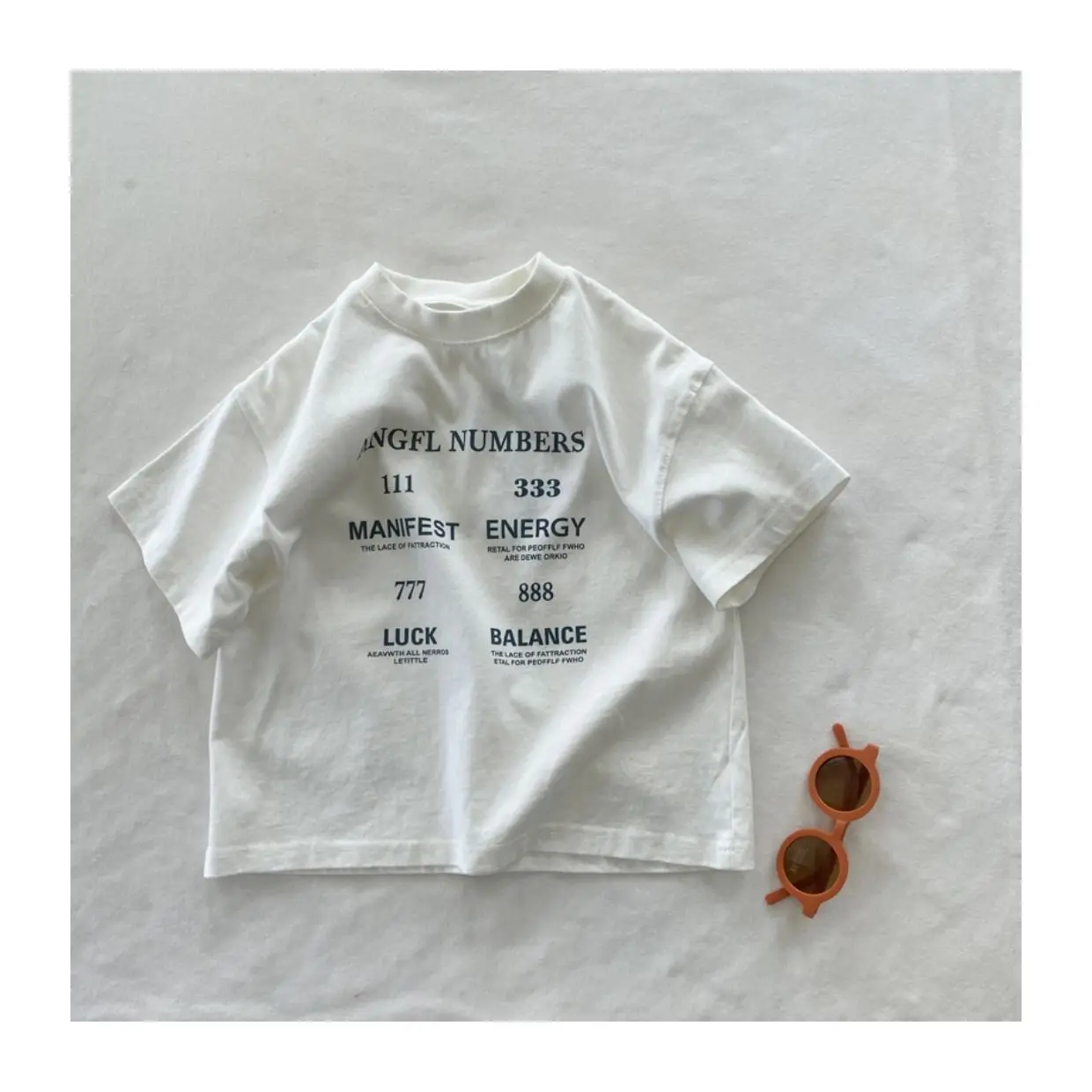 2025 Children's Clothing Summer Children's New Stylish Letter Handsome Boy Pure Cotton Short Sleeved Loose