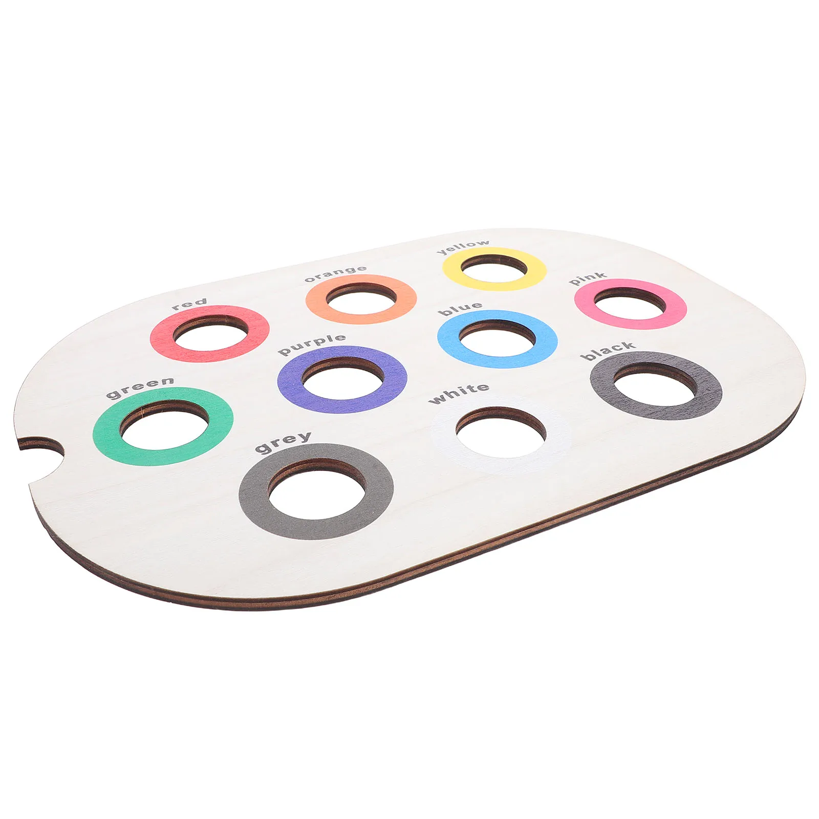 Houten Montessori-kleurensorteerder Zintuiglijk bord voor baby's verbetert de hand-oogcoördinatie Vroeg leren Matching-spel voor baby-peuters