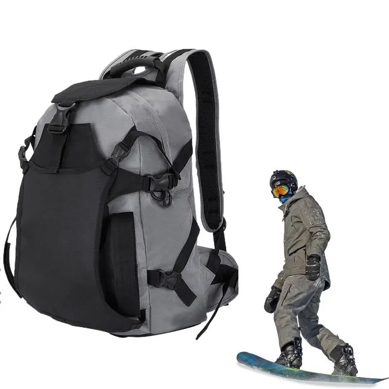 Snow Boot Bag Multi-Purpose Snowboard Backpack Large-Capacity Ski Helmet Bag Sports Backpack Oxford Cloth For Ski Helmet