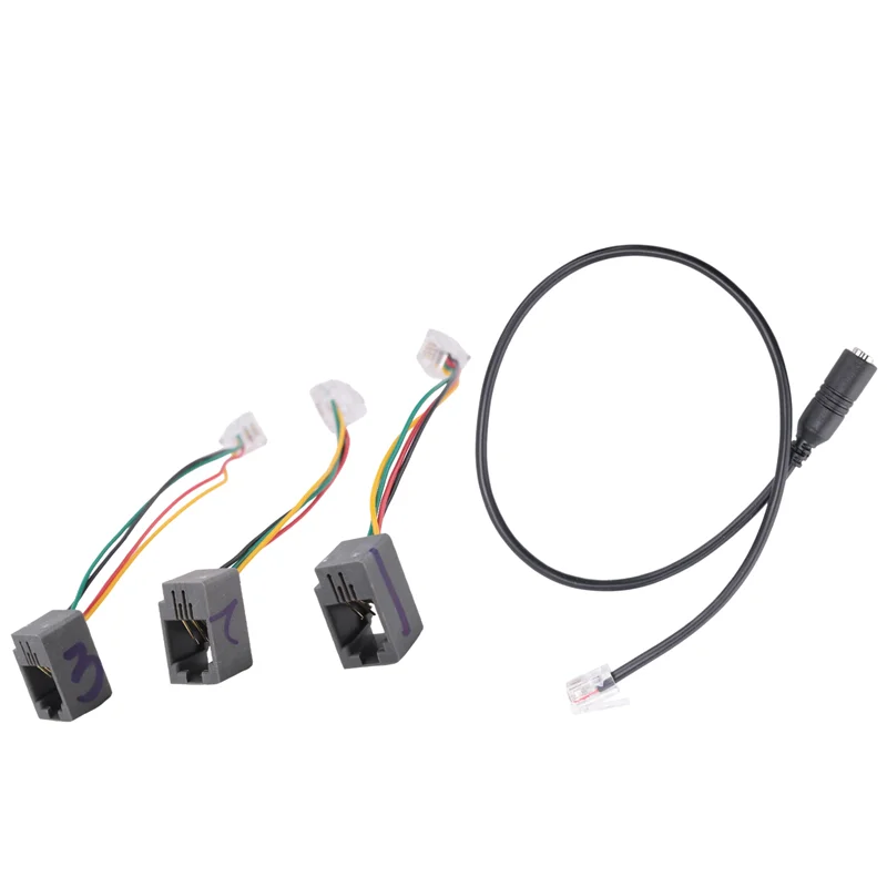 كابل ABGN 4P4C RJ9، سماعة رأس للهاتف الذكي 3.5 ملم إلى كابل محول RJ9، محول كابل محول لهواتف IP والهاتف وبلنتر