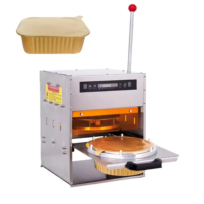 Manual Table Top Food Induction Heat Sealer Rectangle Aluminum Container Sealing Machine