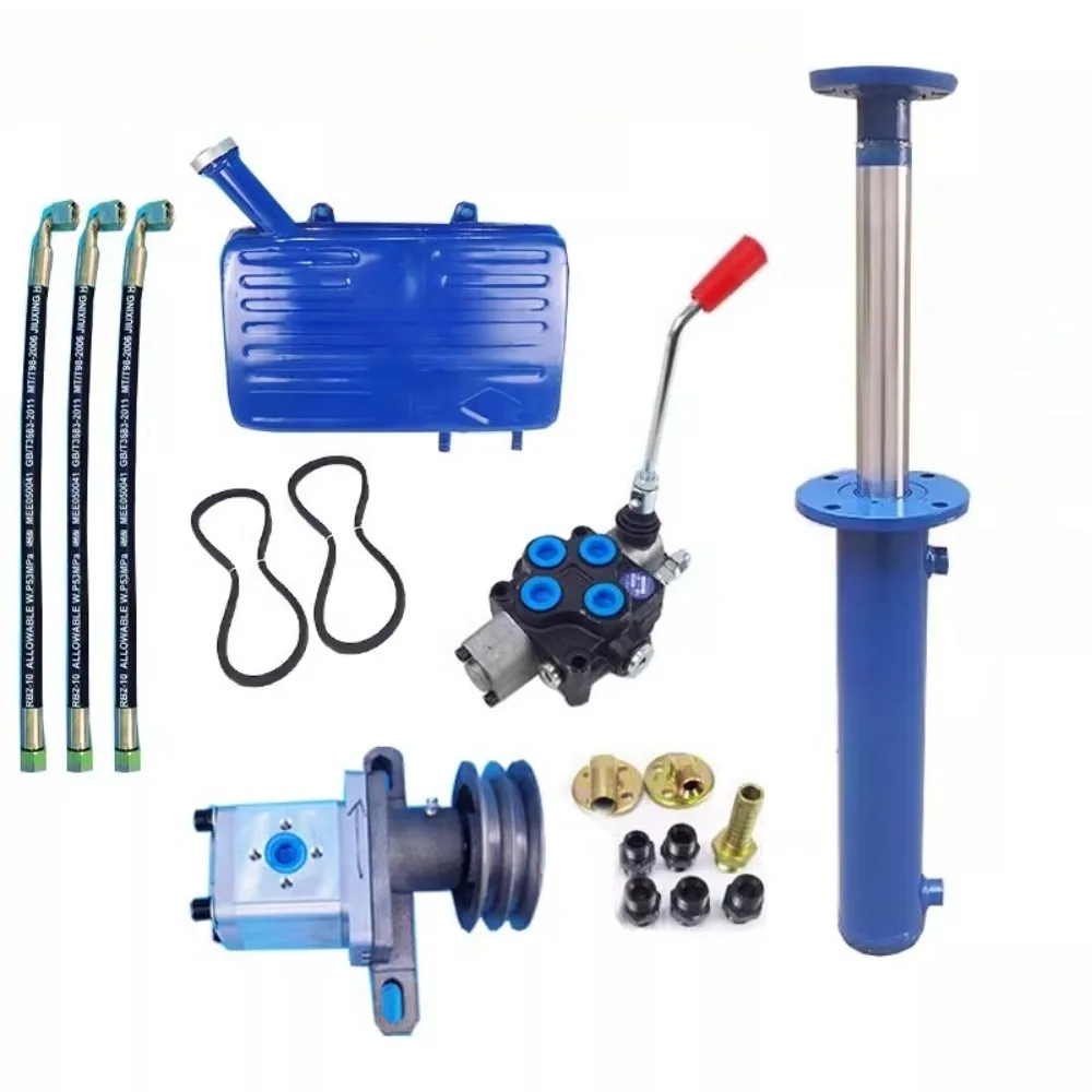 

Pressure wood splitter two-way telescopic hydraulic cylinder double flange oil top