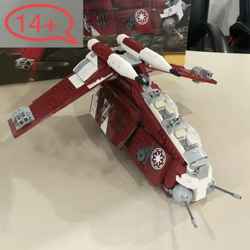 

Новинка 2026: Конструктор Plan Republic Gunship 75354 (1083 детали) – развивающая игрушка для мальчиков и девочек, подарок на день рождения, декор