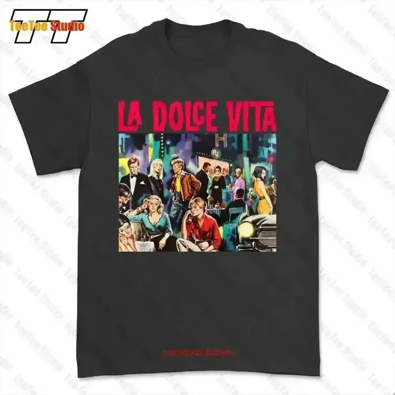 La Dolce Vita 60S Fellini Movie Film Poster Tshirt Tee 2AAA