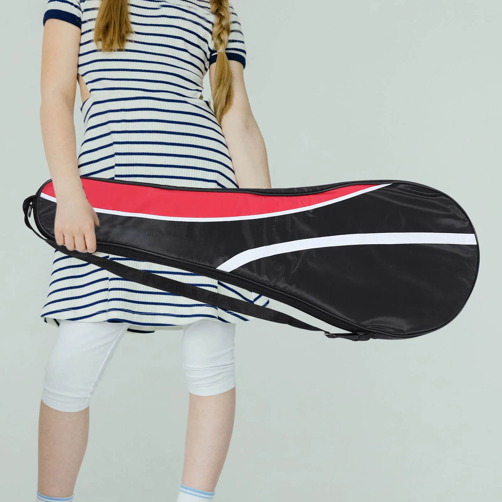 

Badminton Racket Bag Oxford Cloth Durable Storage Pouch for Rackets Tennis Accessories Black Red Outdoor Sports Supply