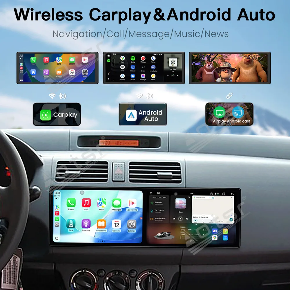 Dual 10.1’’ Android 15 Carplay For Suzuki Swift 2005-2010 GPS Navigation Car Radio HD Touch Screen Auto Stereo Car Accessories