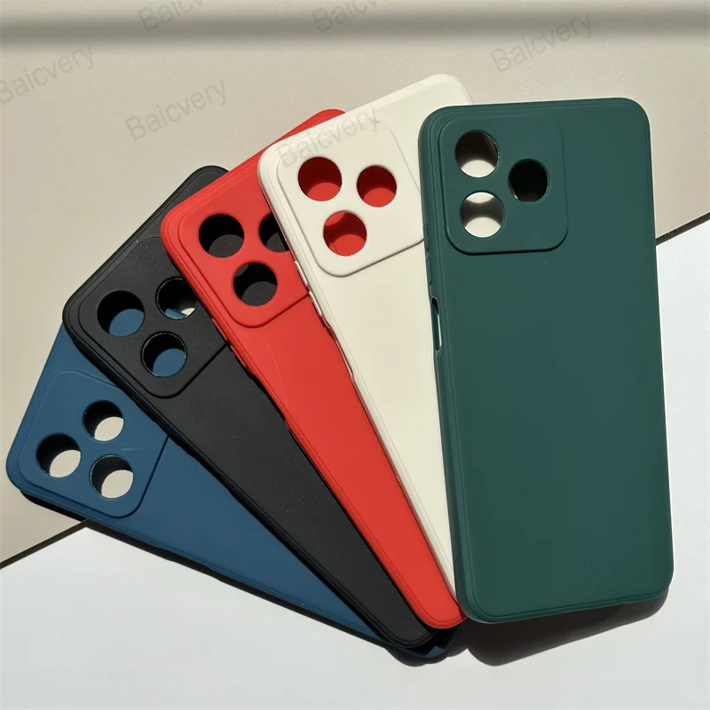 Capas For Realme C53 RMX3760 C51 RMX3830 Narzo N53 RMX3761 Note 50 RMX3834 Colorful Matte Protective Shockproof Cover