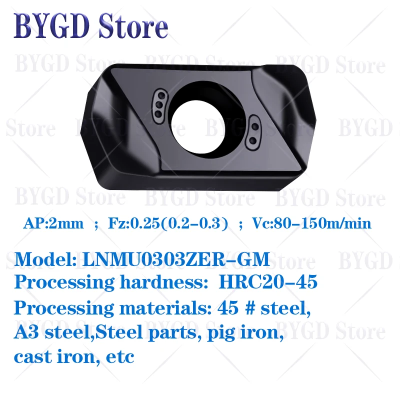 BYGD LNMU LNMU0303ZER XLNMU0303ZER doppelseitig, 4-Winkel, 90-Grad-Rechtwinkel, schnelles Vorwärts-Einführen, MFH03R EXN EXN03 Einsatz – Detail 2