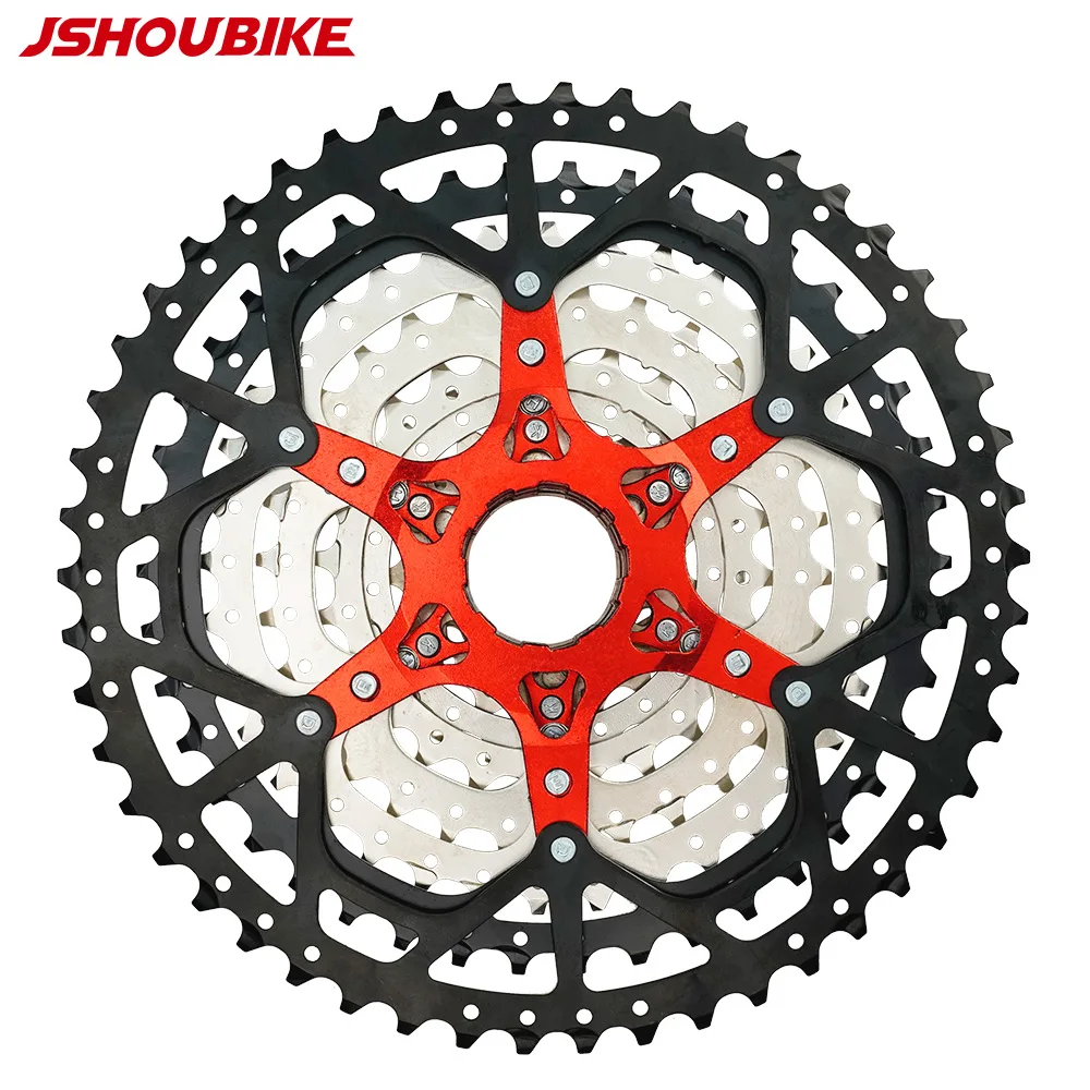 JSHOUBIKE MTB Bicycle Cassette 10Speed Freewheel 32T/36T/40T/42T/46T/50T Labor-Saving/Lightweight For SHIMANO/SRAM