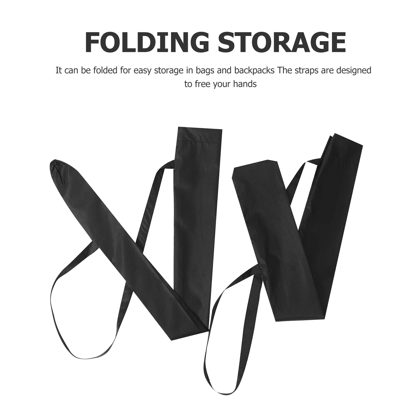 

2Pcs Umbrella Bag Dirtproof Foldable Pongee Fabric Portable Storage Cover Absorbent Towel for Office Bus Subway