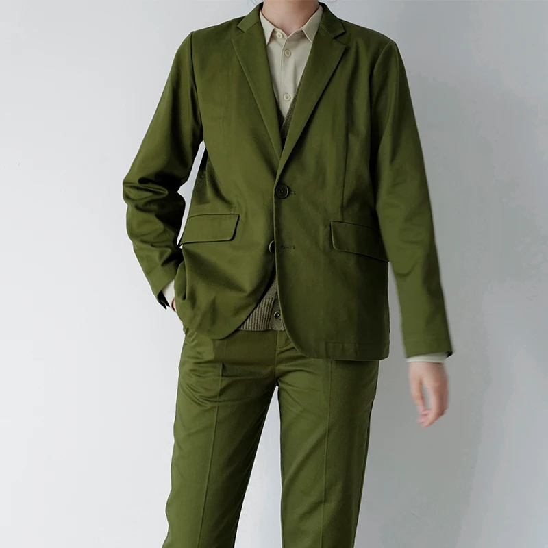 

Пальто-жакет из чистого хлопка на одной пуговице с воротником-стойкой от Board Branch Gm Wildern een