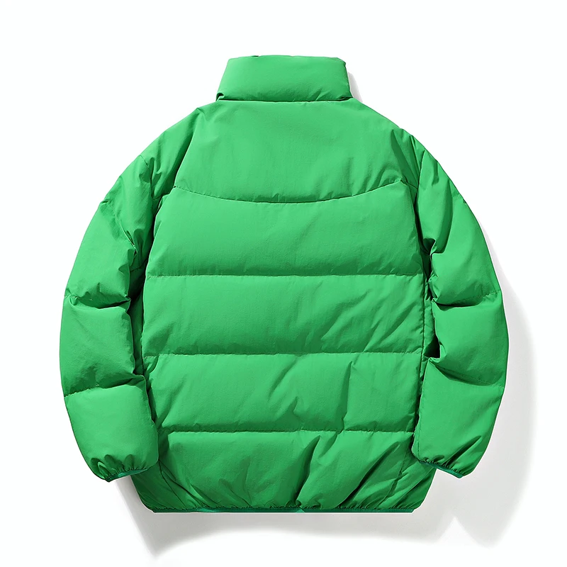 Chaqueta de plumón transpirable a prueba de viento para hombre, abrigo de cuello alto, chaqueta cálida, aventura al aire libre, Color sólido, otoño e invierno, nuevo