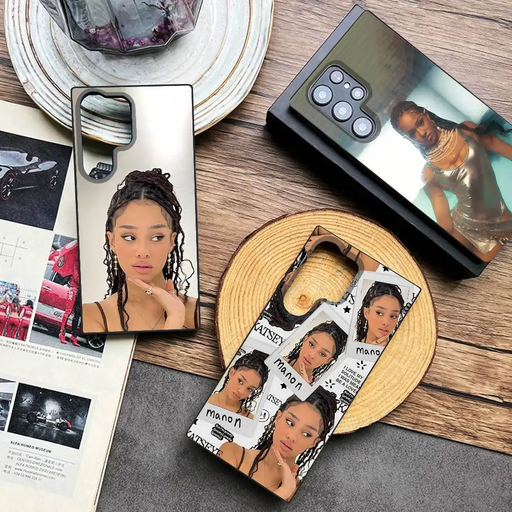 

K-KATSEYE Manon Phone Case For Samsung Galaxy A 91,80,73,72,71,53,52,51,22,5G Shockproof Soft Black Cover