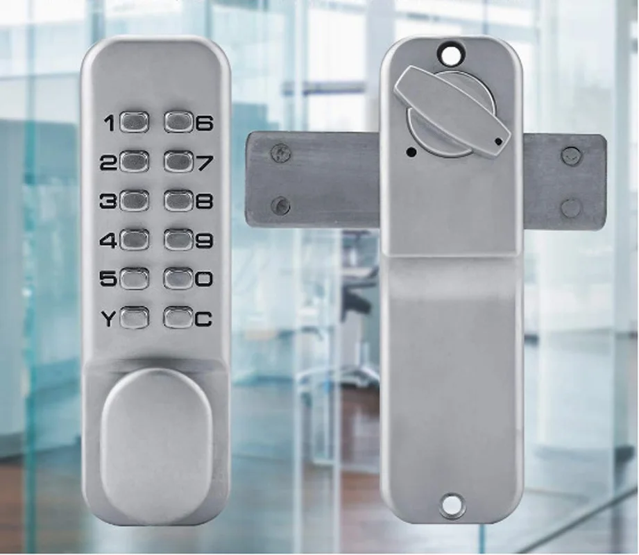 Waterproof Mechanical Digital Door Lock Push Button Keypad Keyless Code Lock