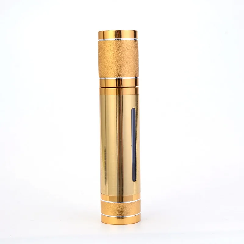 

Gold Sandblasted Vacuum Lotion & Spray Bottles | Customizable Electroplated Aluminum Airless Pump