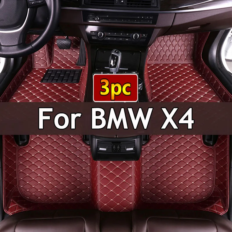 

Custom Car Floor Mats For BMW X4 F26 G02 F98 Auto Carpets Foot Coche Accessories