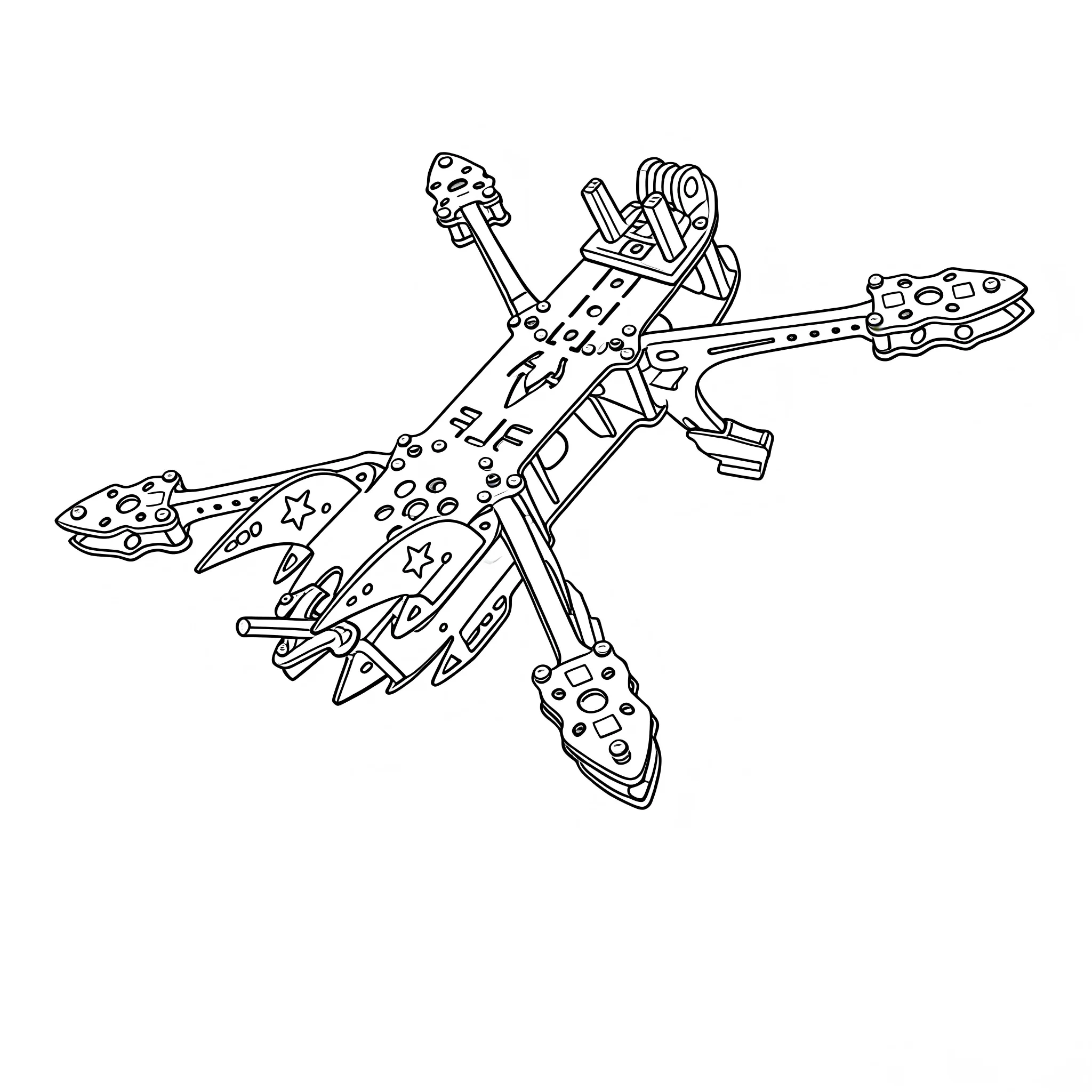 

Комплект рамы для FPV-дрона B-CUBE Rocket 5 дюймов, карбоновый гоночный квадрокоптер для фристайла, совместимый с INAV, Beatflight, F722, Ardupilot Flight Control