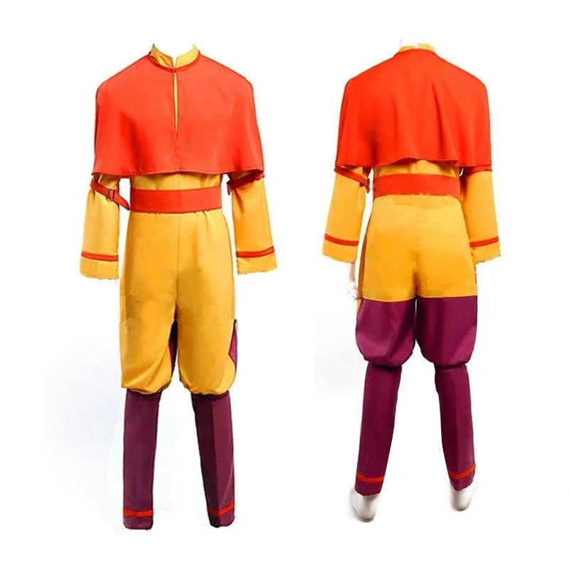 Anime Movie Avatar: l'ultimo Airbender Katara Dress Cosplay Costume Avatar Aang Uniform Set donna uomo abbigliamento Costume di Halloween