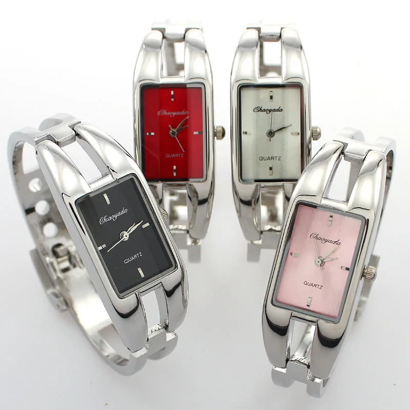 4Pcs Women Watches Stainless Steel Bracelet Quartz Casual Watch Dress Wrist Watch Gift