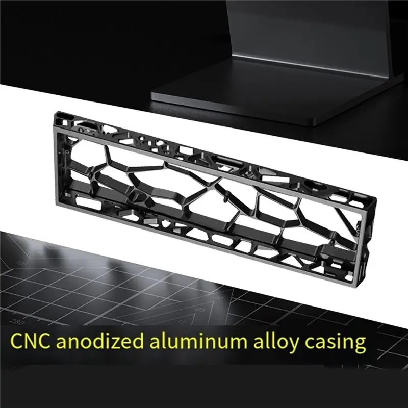 A53M-Aluminum Keyboard Case For Wooting MAD60 WIN60-H60 Hollow Design For 60% Keyboard Layout