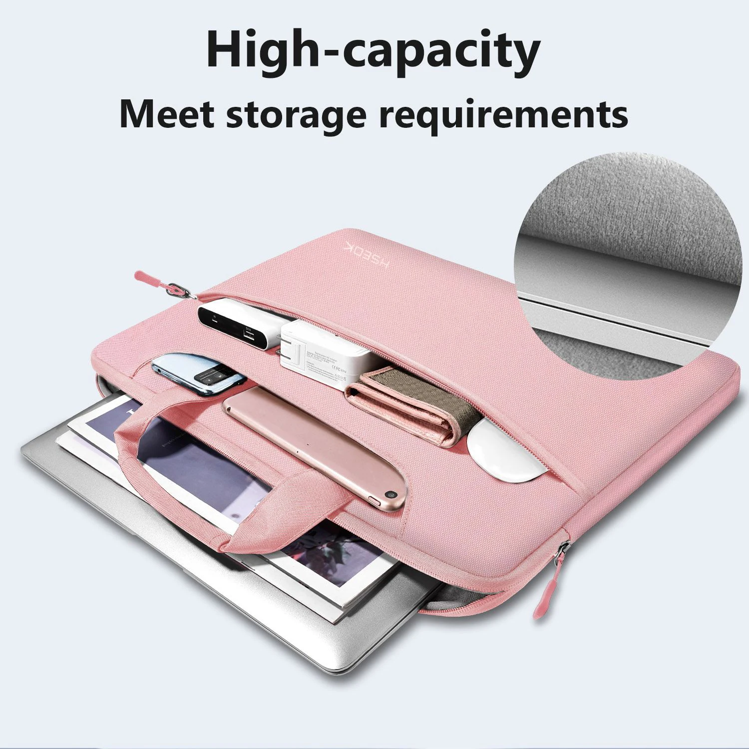 14 inch Laptop Shoulder Bag for Man and Women - Spill-Resistant Briefcase for MacBook 13-14" notebook - Image 5