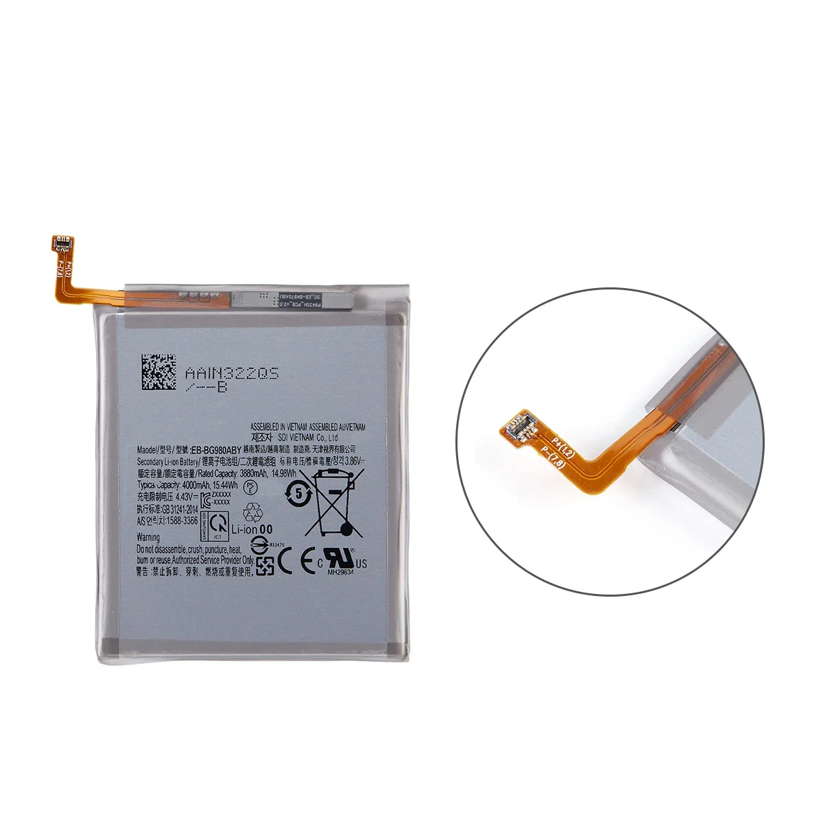 Brand New EB-BG980ABY 4000mAh Replacement  Battery For Samsung Galaxy S20 S 20 Mobile phone Batteries+Tools