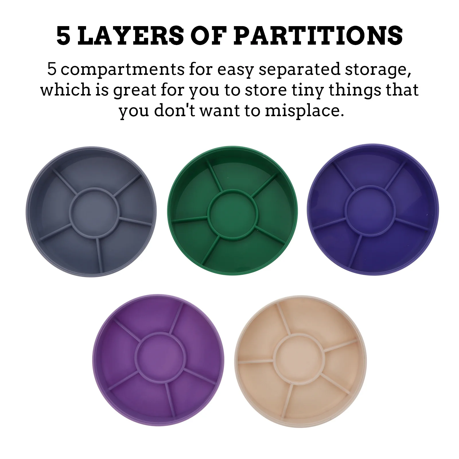 صينية تخزين أجزاء الساعة مكونة من 5 طبقات، منظم متين لملحقات صانع الساعات، أدوات إصلاح الساعة، حقيبة تخزين صينية