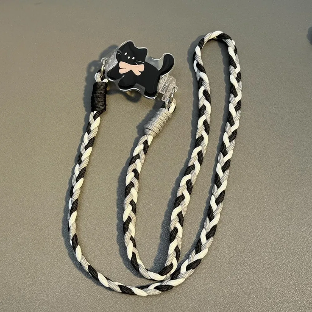 

Cat Dog Mobile Phone Lanyard Shoulder Carrying Adjustable Phone Crossbody Chain Detachable Anti-lost Phone Back Clip Holder