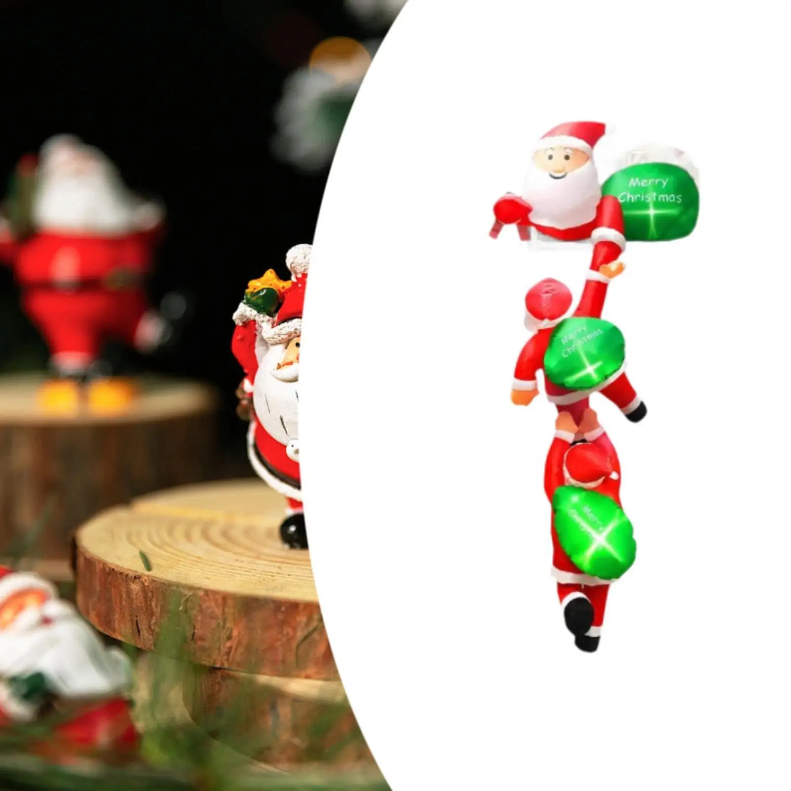 

Рождественский надувной Санта-Клаус, забавный для праздника, балкона, заднего двора