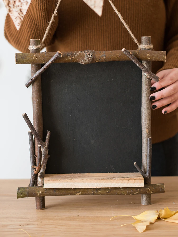 

Деревянная доска ручной работы, декоративные украшения, декор для кофейни, маленькая демонстрационная доска, реквизит для фотосессий в кафе с молочным чаем