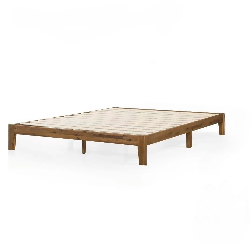 

&c Modern Full King Size Solid Wood Platform Bed Frame Floating Cama Bedroom Set Furniture for Kids OEM