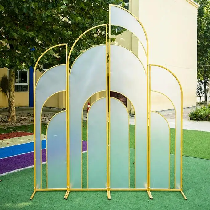 

Wedding Bohemian Phantom Screen Stage Background Decoration Roadguide Frame Iron Art Wedding Props Decoration