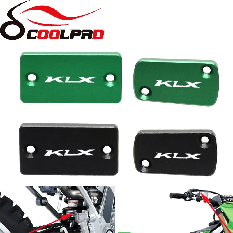 

Brake Cylinder Reservoir Covers For KAWASAKI KLX300R 2020-2024 KLX 300 R 2023 Motorcycle Accessories Front Rear Brake Pump Cap