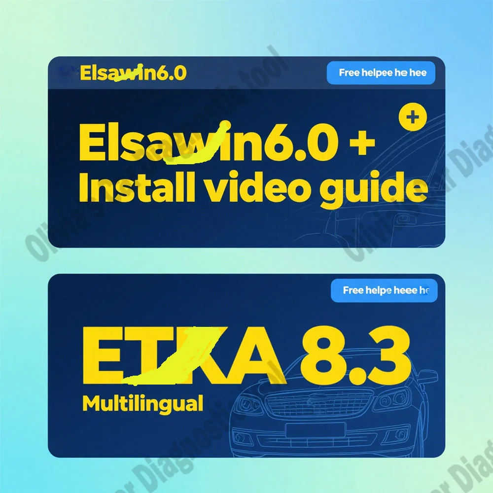 

Etka 8.3 obd2 scanner with ELSAWIN 6.0 maintenance software group vehicle electronic parts catalog, suitable for Various models