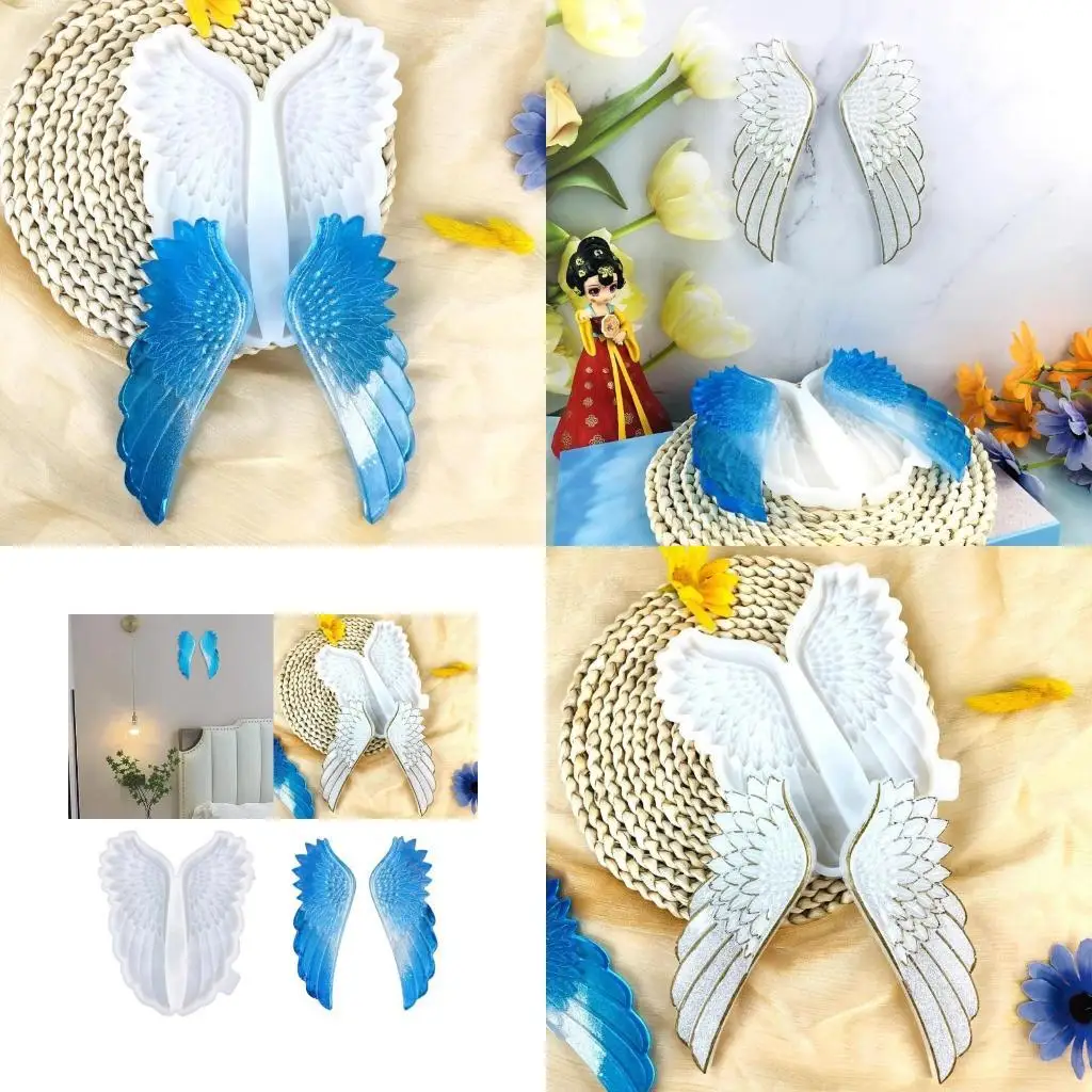 

P9FE Wall Decorations Mold Angel Wing Crafts Mold Wall Hangings Mould