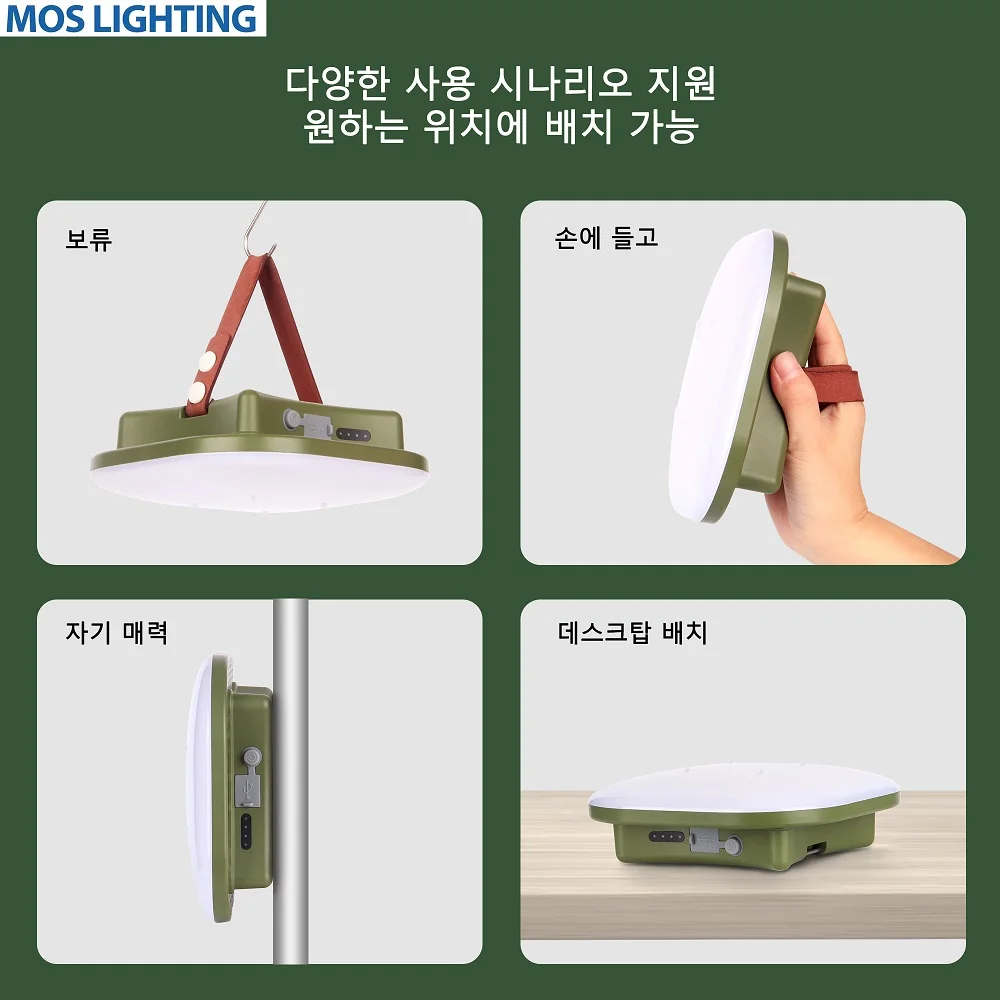 MOSLIGHTING Nueva actualización 13500maH 80W USB Recargable LED Camping Super Light con imán Ajuste el brillo de la luz a voluntad Antorcha portátil