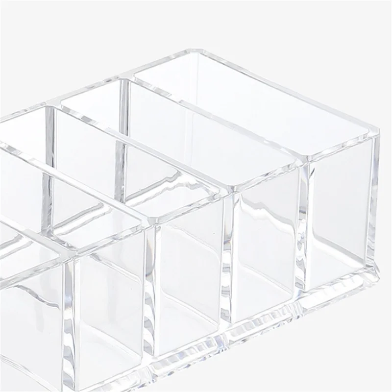 1/2PCS 6 Grids Detachable Makeup Holder Necklace Earrings Organizer Acrylic Cosmetics Storage Box Makeup Holder