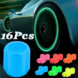 Luminous Tires Valve Caps Car Styling Universal Fluorescent Tire Valves Cap Car Motorcycle Bike Wheel Plug Tyre Hub Cover Decor