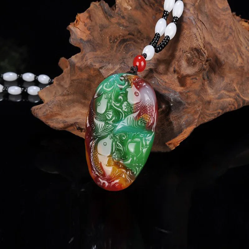 

Xinjiang Gobi Natural Golden Jade Colorful Jade Floating Flowers for Years More Than Pendants Sanyu Ruyi Pendant