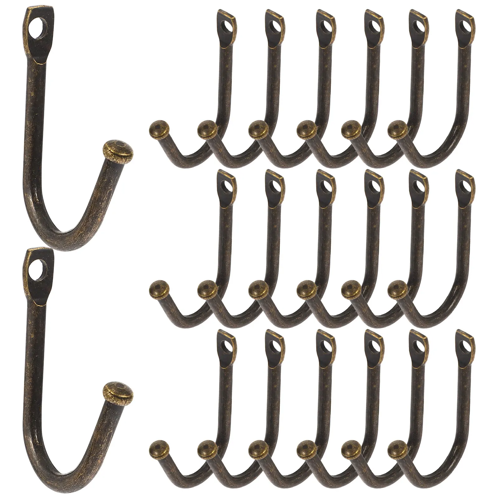 

20pcs Heavy Duty Hooks Strong Hanging Utility Farmhouse Wall Storage Garage Garden Tools Plant Rack Outdoor Furniture
