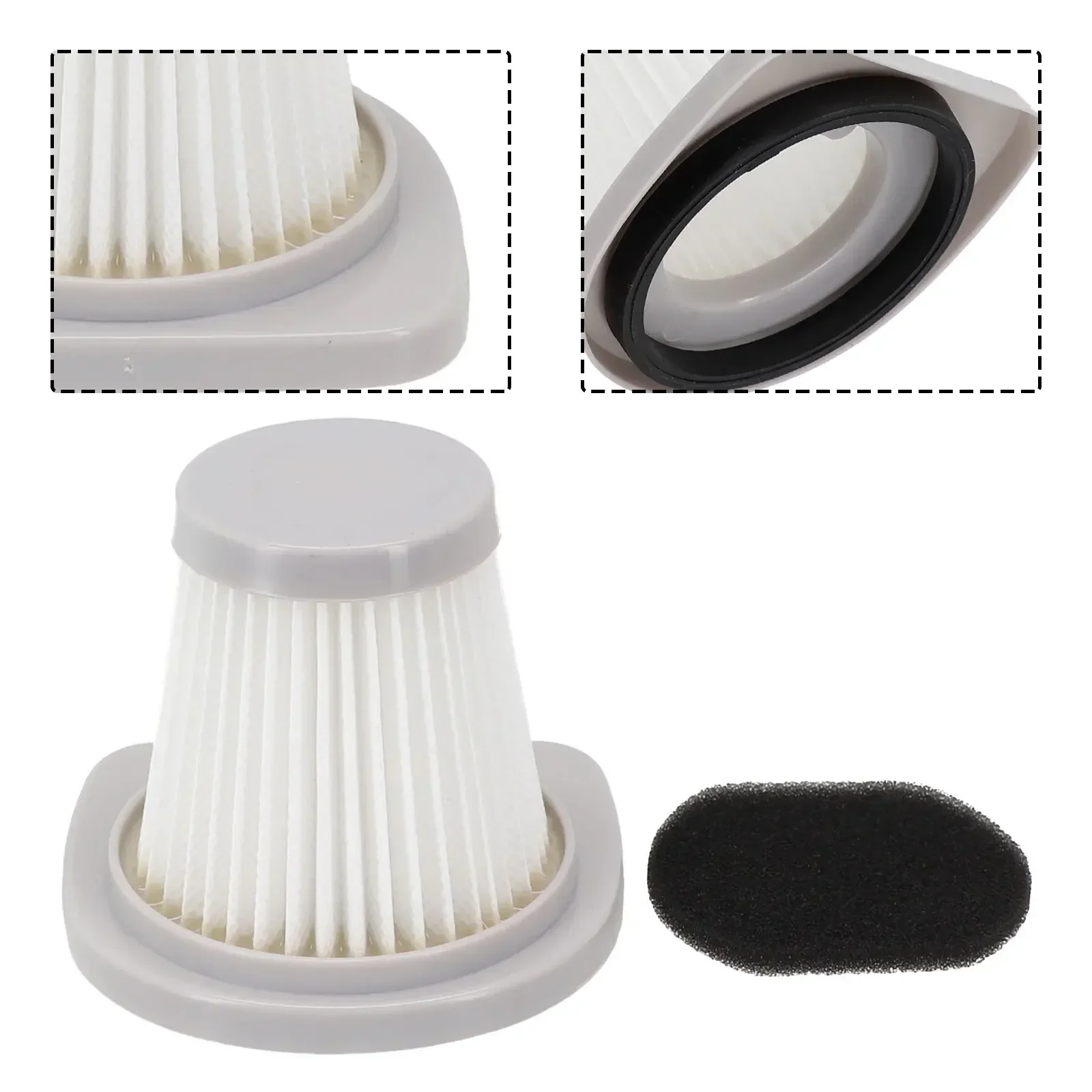 1/2pcs Washable Filter For R3S Wired Vacuum Cleaner Spare Parts Household Cleaning Replacement Accessories