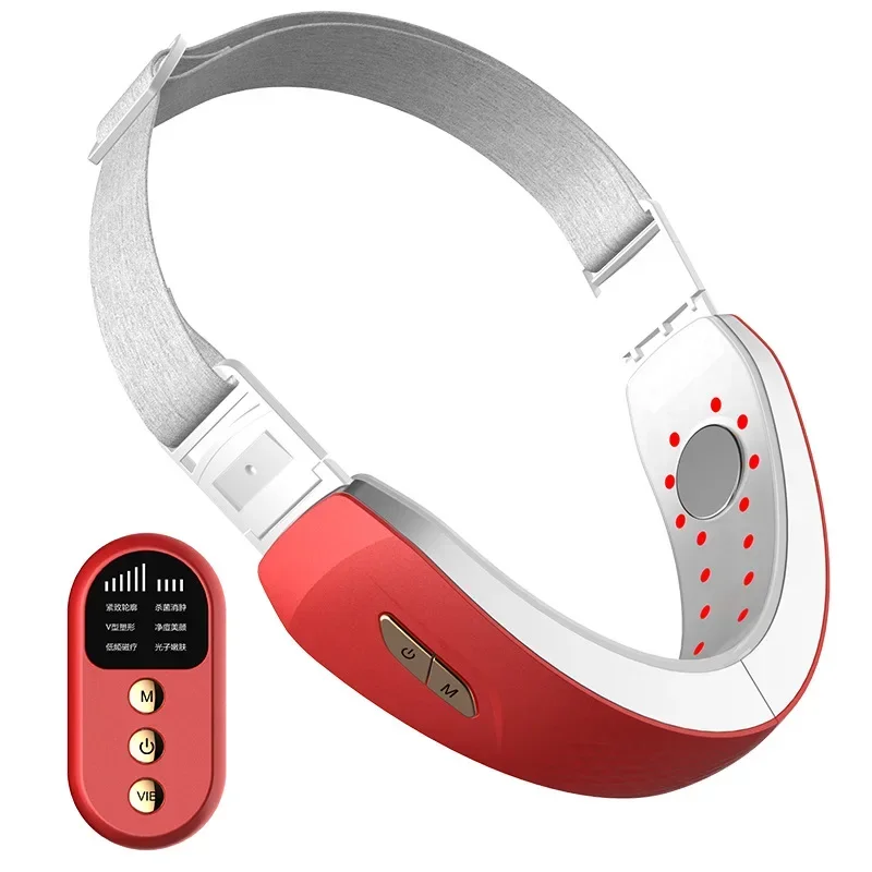 

Smart V Face Instrument Microcurrent Face Massager EMS Remote Control Bluetooth Chin Slimming Face Slimming Instrument