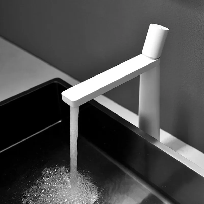 DoLife Store German Craft Basin Faucet White Faucet Toilet Personalized Basin Faucet Creative Bathroom Sink