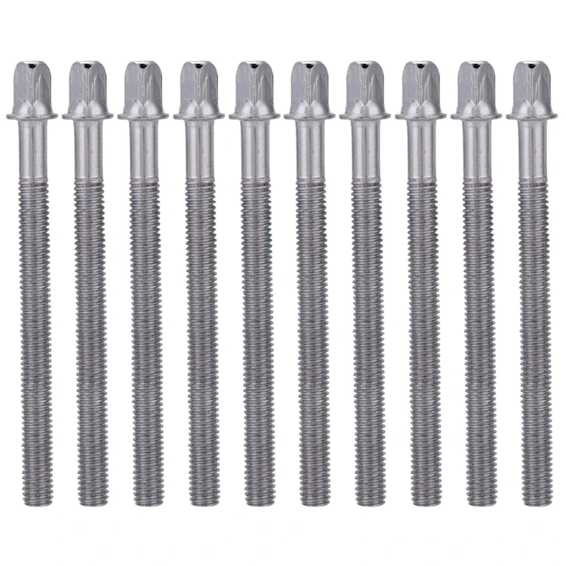 10Pcs Drum Screws Snare Drum Lugs Screws Snare Drum Lug Screws Snare Drum Tension Lug Screws Drum Tight Tension Rods